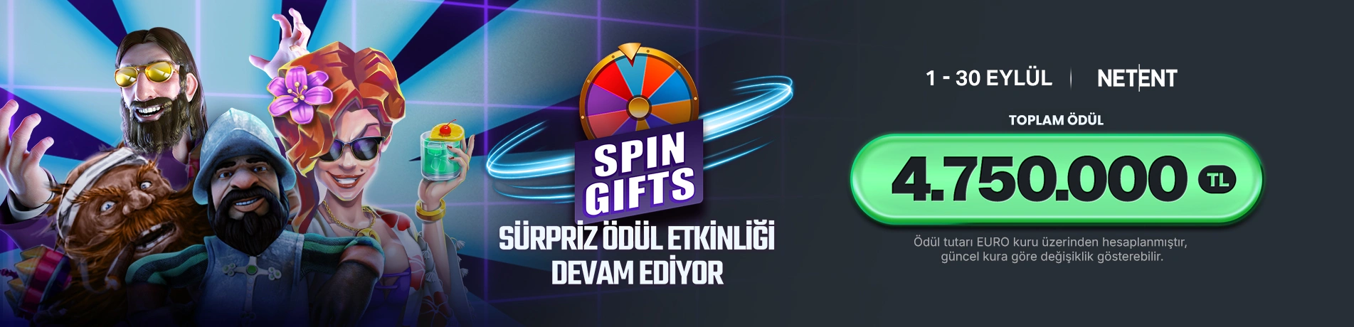 NETENT SPIN GIFTS SÜRPRİZ